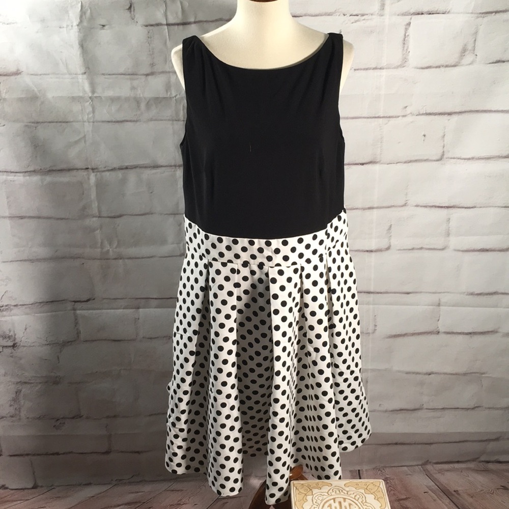 Lauren Ralph Lauren Polka Dot Midi Dress